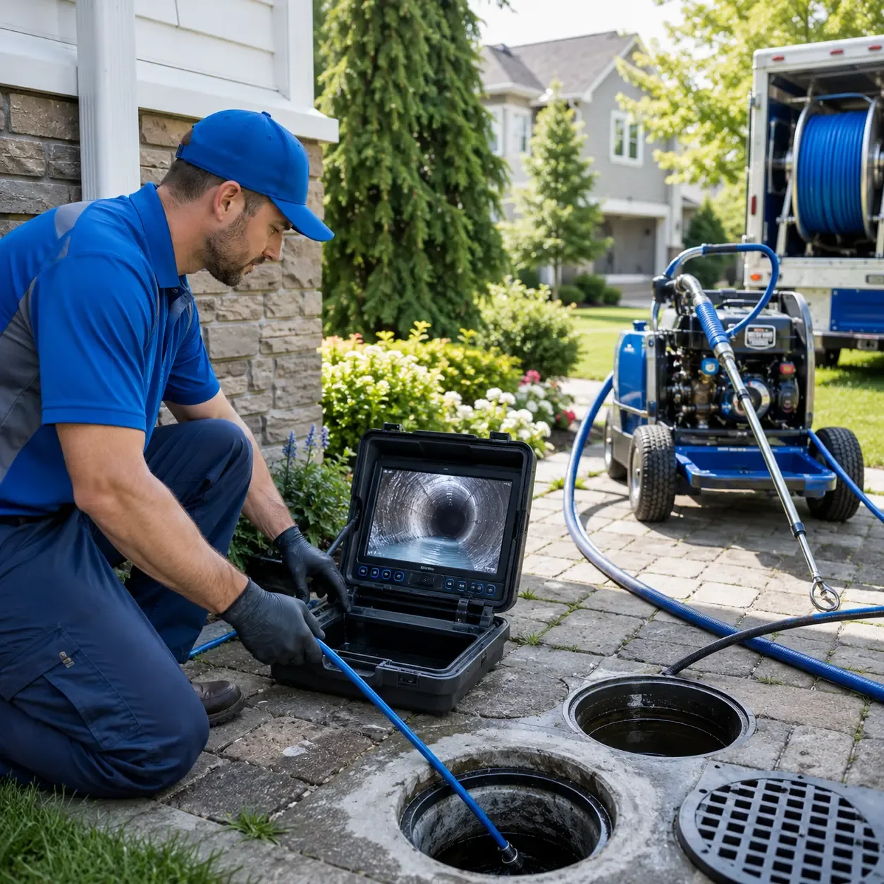 Outdoor drain cleaning professionals serving Krum, TX