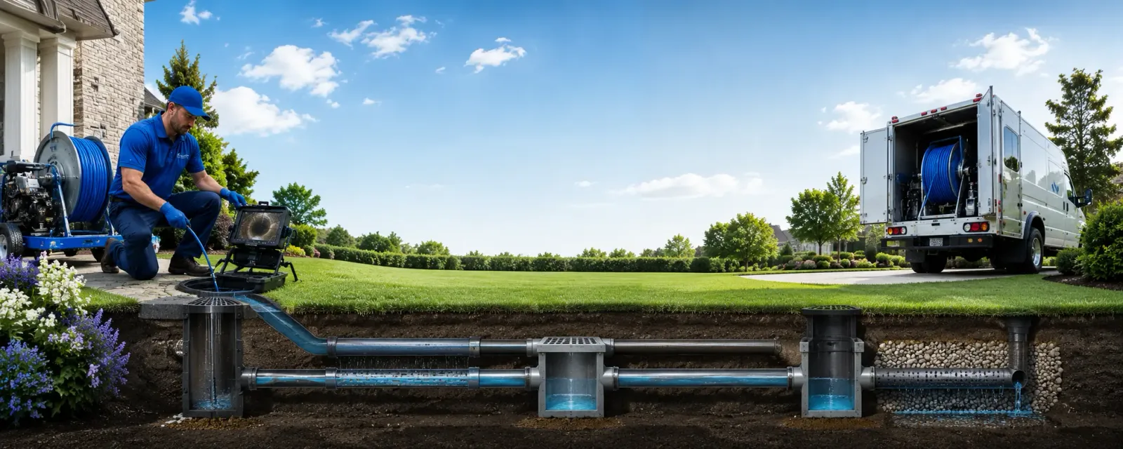 Outdoor drain cleaning information for Krum, TX